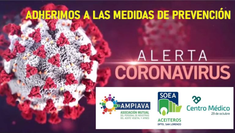 #Coronavirus: SOEA adhiere a las medidas indicadas en la Declaración Nacional de Emergencia Sanitaria