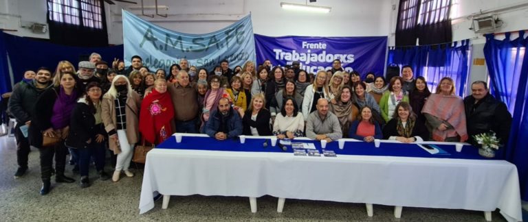 Elecciones AMSAFE: Frente Trabajadores de la Educación presentó en San Lorenzo sus candidatos Provinciales Elecciones AMSAFE: Frente Trabajadores de la Educación presentó en San Lorenzo sus candidatos Provinciales