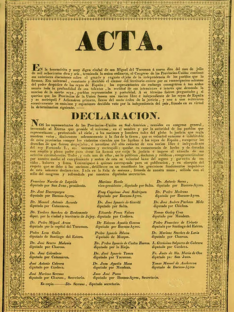 9 de julio: ¿Qué ocurrió con el acta original de la Declaración de la Independencia? 9 de julio: ¿Qué ocurrió con el acta original de la Declaración de la Independencia?