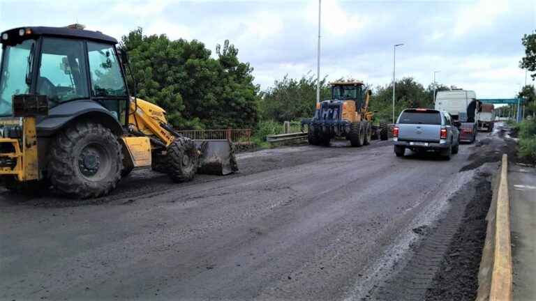 Vialidad Nacional mejoró la transitabilidad en el puente de Ruta 11 sobre el Arroyo San Lorenzo