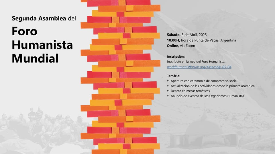 El Foro Humanista Mundial anuncia e invita a su próxima Asamblea abierta